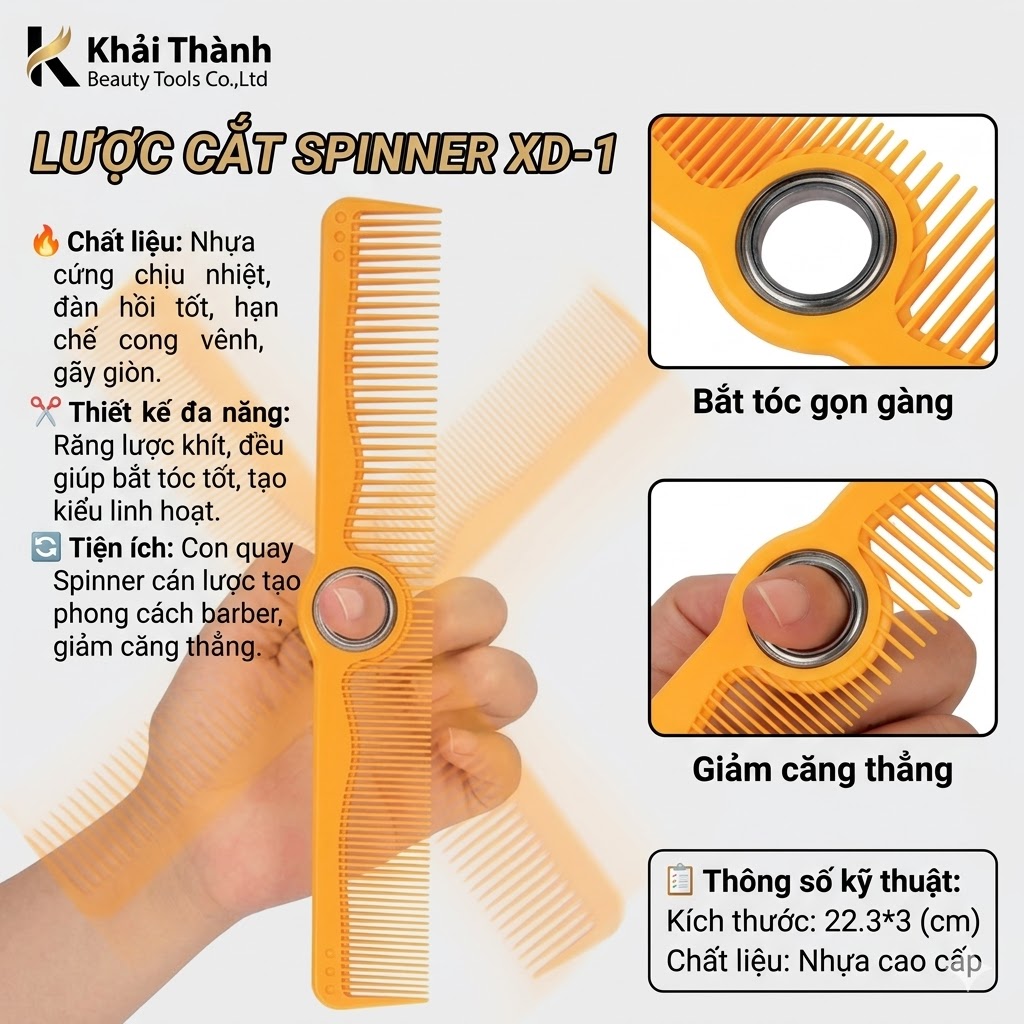 Lược Cắt Spinner Barber XD-1