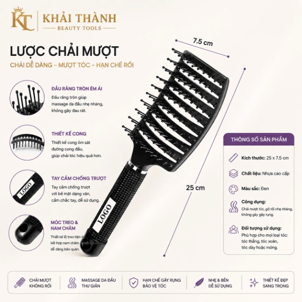 Lược Gỡ Rối Vuông XD-113