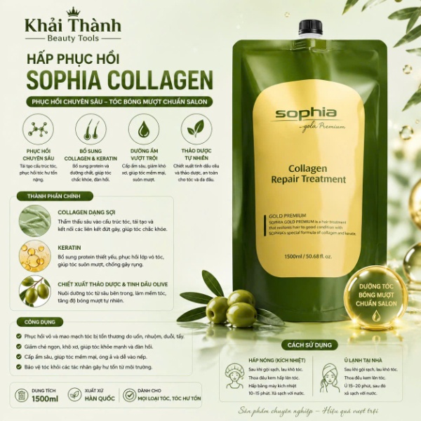Hấp Túi Sophia Collagen 1500ml