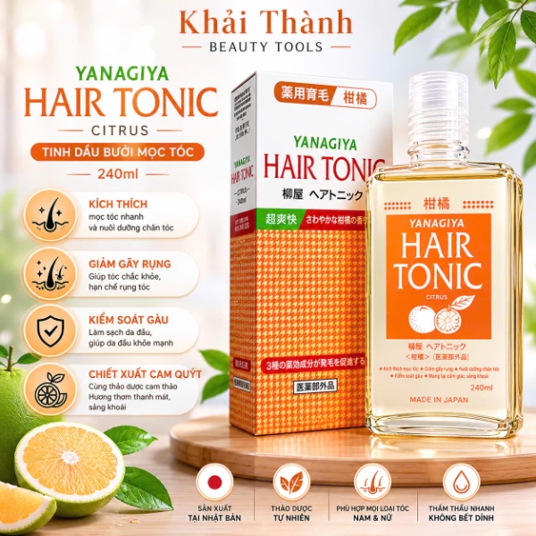 Tinh Dầu Bưởi Mọc Tóc Yanagiya 240ml