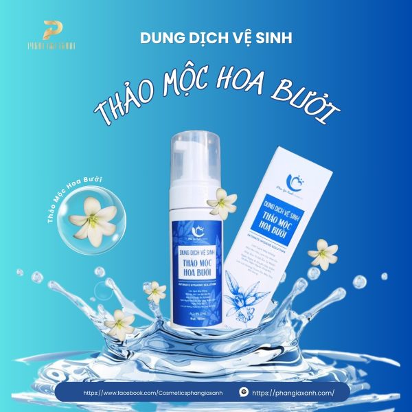 Dung dịch vệ sinh thảo mộc hoa bưởi hoa hồng PGX 150ml _ HMP