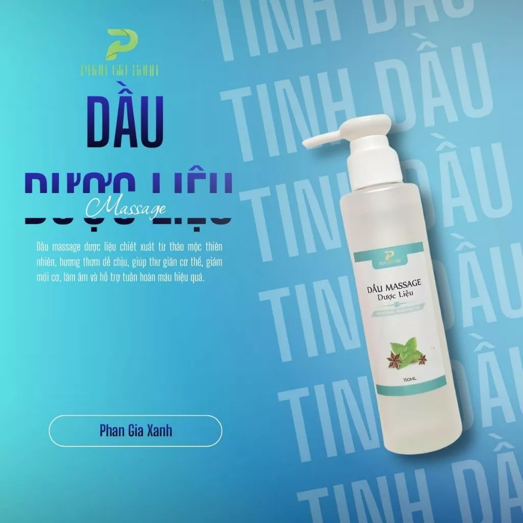 Tinh dầu massage dược liệu 150ml- TD