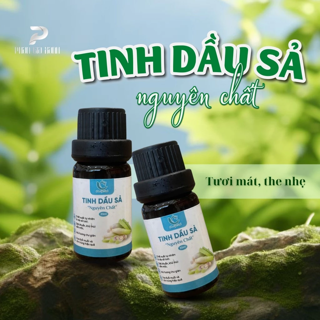 Tinh dầu sả nguyên chất 10ml HMP