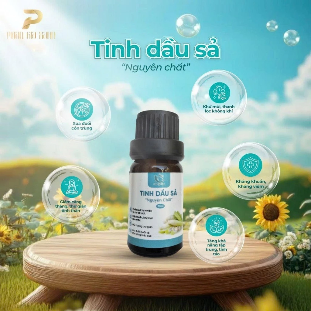 Tinh dầu sả nguyên chất 10ml HMP