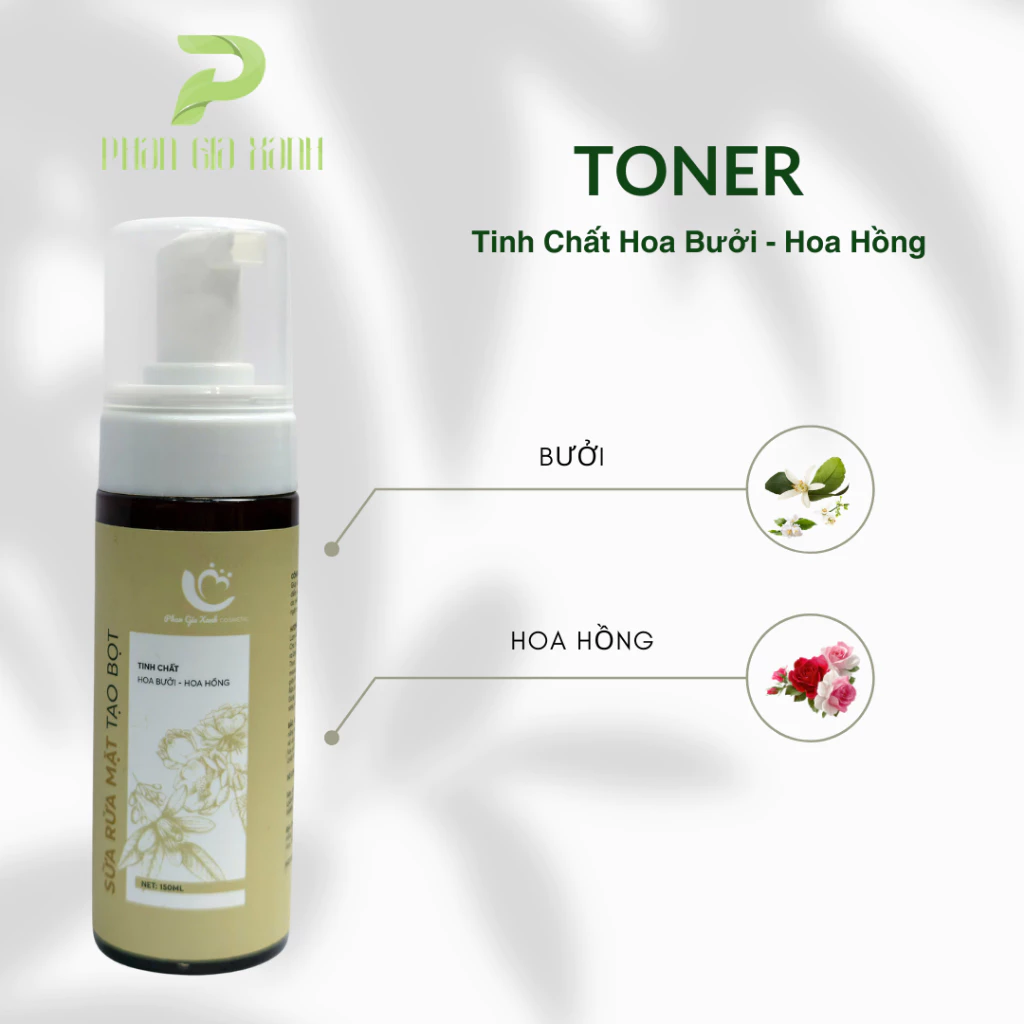Sữa rửa mặt tạo bọt tinh chất hoa bưởi – hoa hồng PGX 150ML