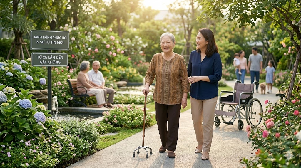 VÌ SAO NGƯỜI GIÀ NGỒI XE LĂN VẪN BỊ ĐAU LƯNG? NGUYÊN NHÂN VÀ CÁCH KHẮC PHỤC TẠI NHÀ