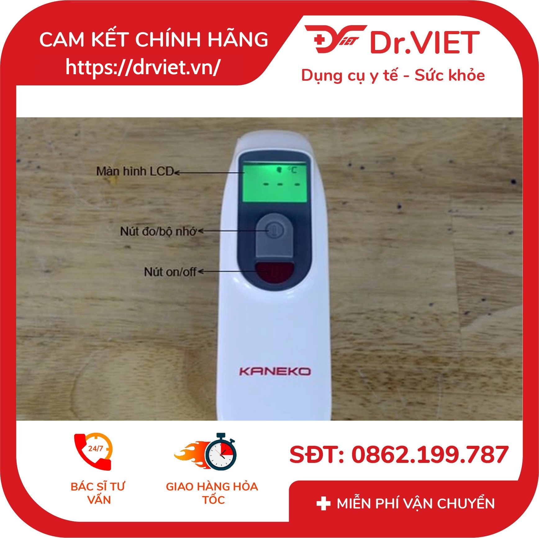 Nhiệt kế hồng ngoại A200 KANEKO NK-A200