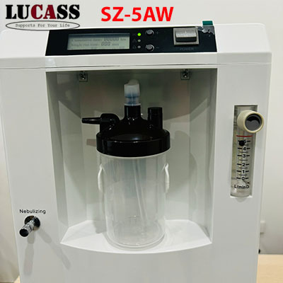 Máy tạo oxy Lucass 5lít có chức năng xông SZ-5AW