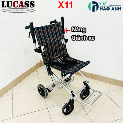 Xe lăn du lịch bánh đúc nhỏ Lucass X11