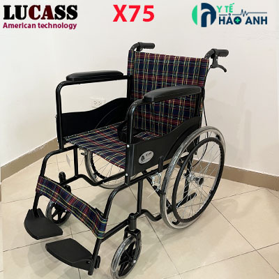 Xe lăn tiêu chuẩn bánh tăm Lucass X75