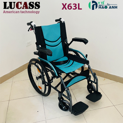 Xe lăn cao cấp gấp gọn xách tay Lucass X63L