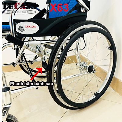 Xe lăn cao cấp gấp gọn xách tay Lucass X63