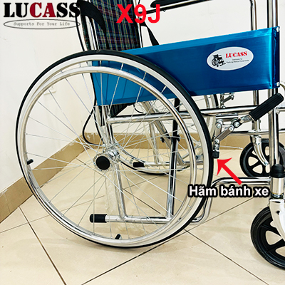 Xe lăn tiêu chuẩn, bánh tăm Lucass X9J