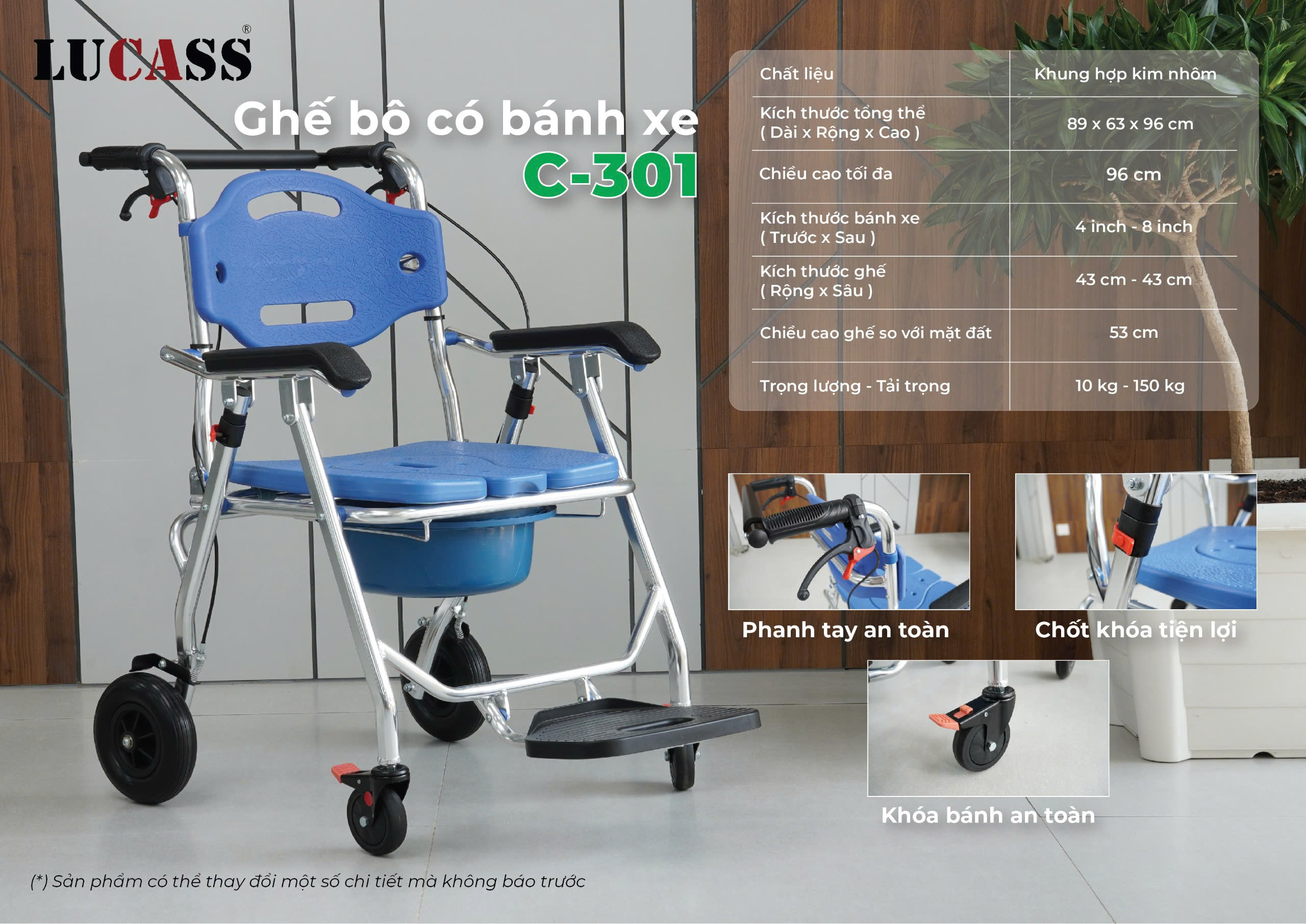 Ghế bô cao cấp Lucass C301 (NEW)