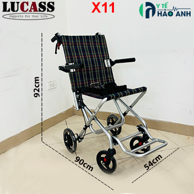 Xe lăn du lịch bánh đúc nhỏ Lucass X11