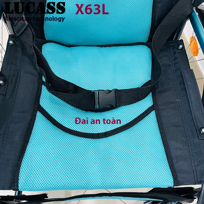 Xe lăn cao cấp gấp gọn xách tay Lucass X63L