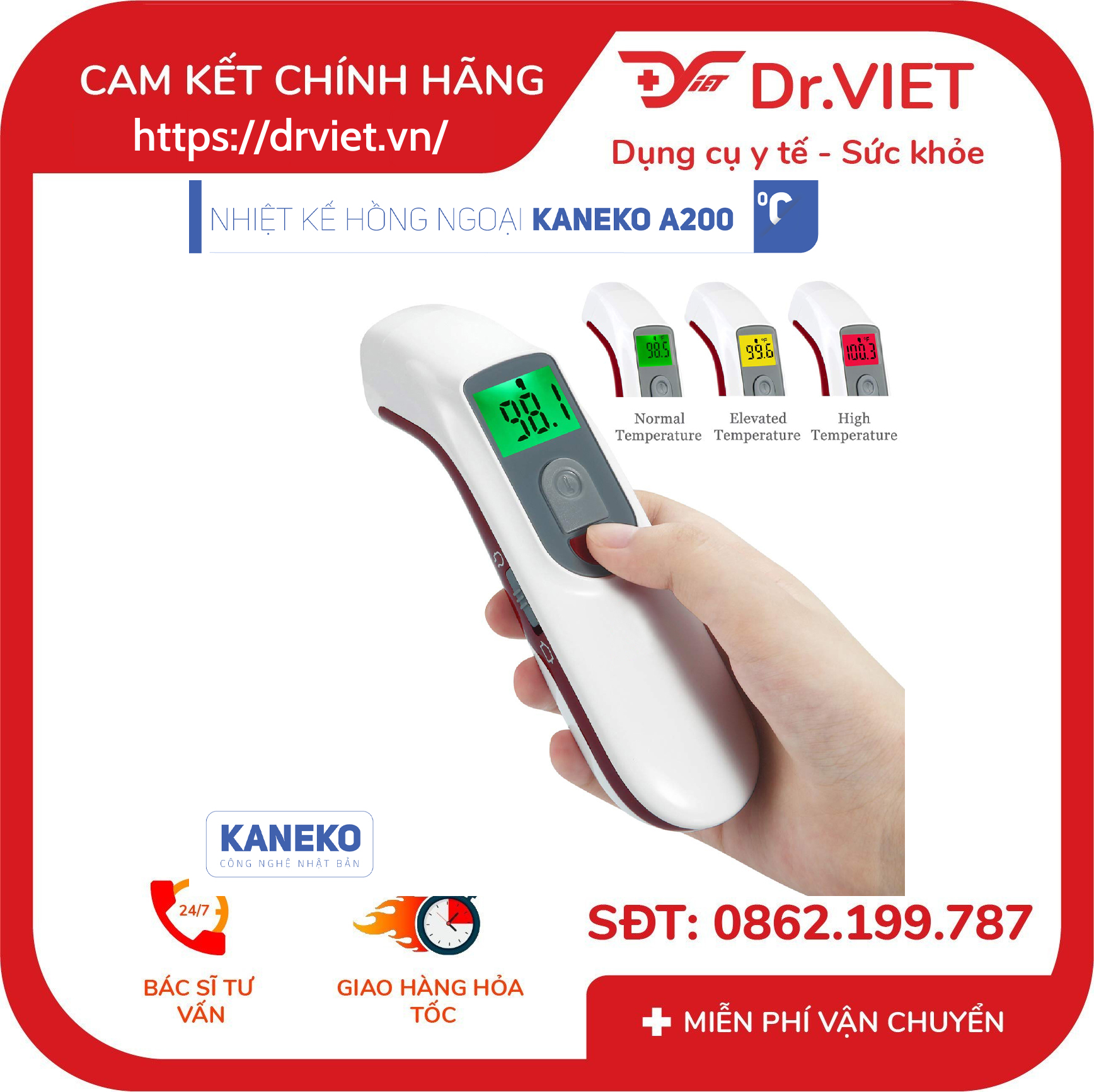 Nhiệt kế hồng ngoại A200 KANEKO NK-A200