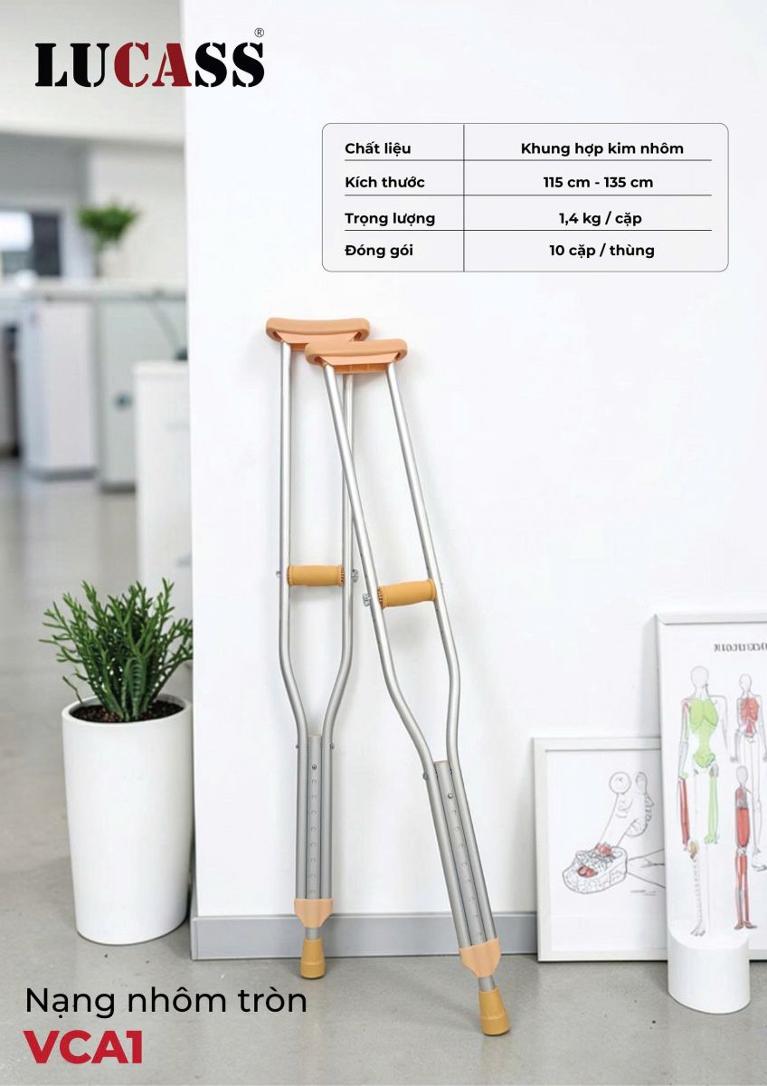 Nạng Chống Tập Đi Lucass C-25