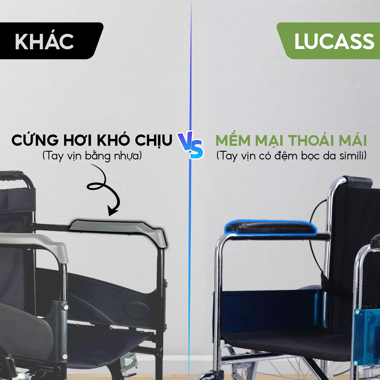 Xe lăn tiêu chuẩn Lucass X9