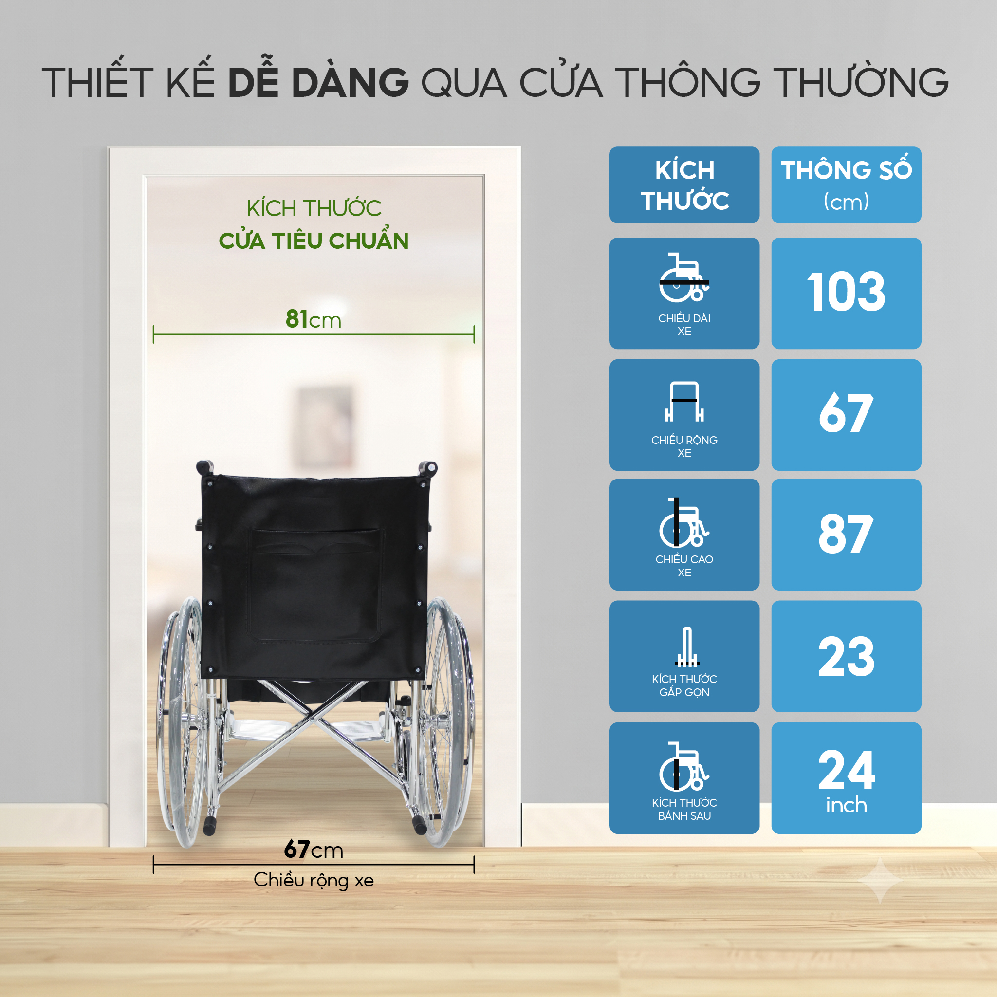 Xe lăn tiêu chuẩn Lucass X9