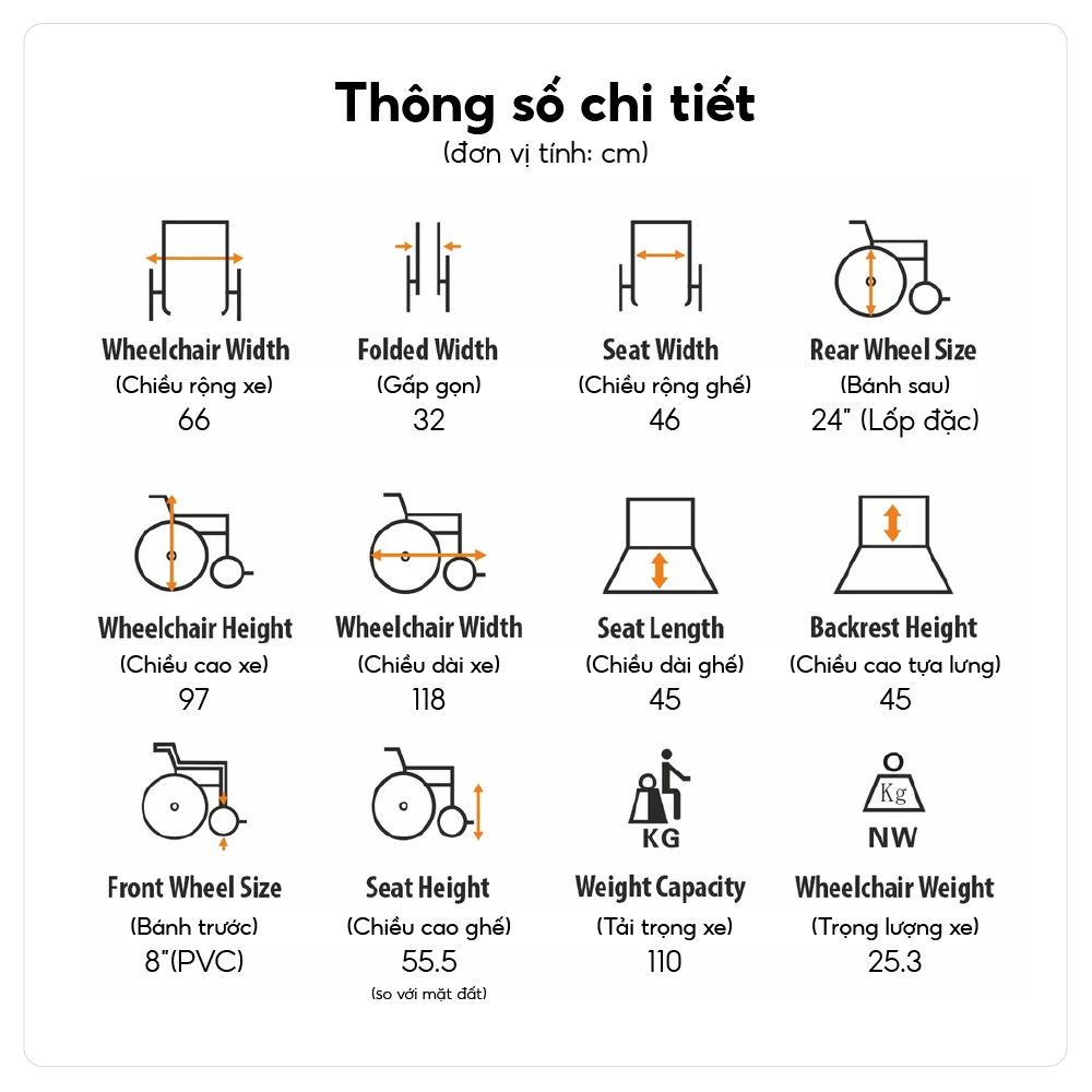 Xe lăn Đa Năng Ngả Lưng Lucass X7A