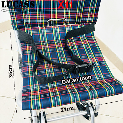 Xe lăn du lịch bánh đúc nhỏ Lucass X11