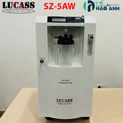Máy tạo oxy Lucass 5lít có chức năng xông SZ-5AW