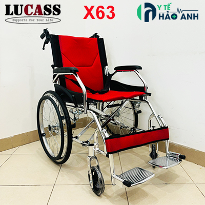 Xe lăn cao cấp gấp gọn xách tay Lucass X63