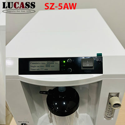 Máy tạo oxy Lucass 5lít có chức năng xông SZ-5AW