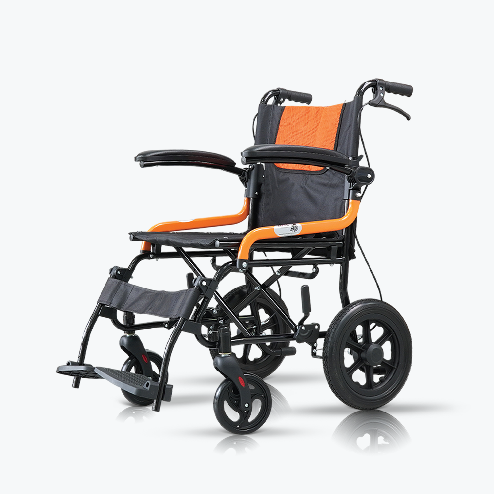 Xe lăn gấp gọn xách tay bánh đúc 12inch Lucass X61S