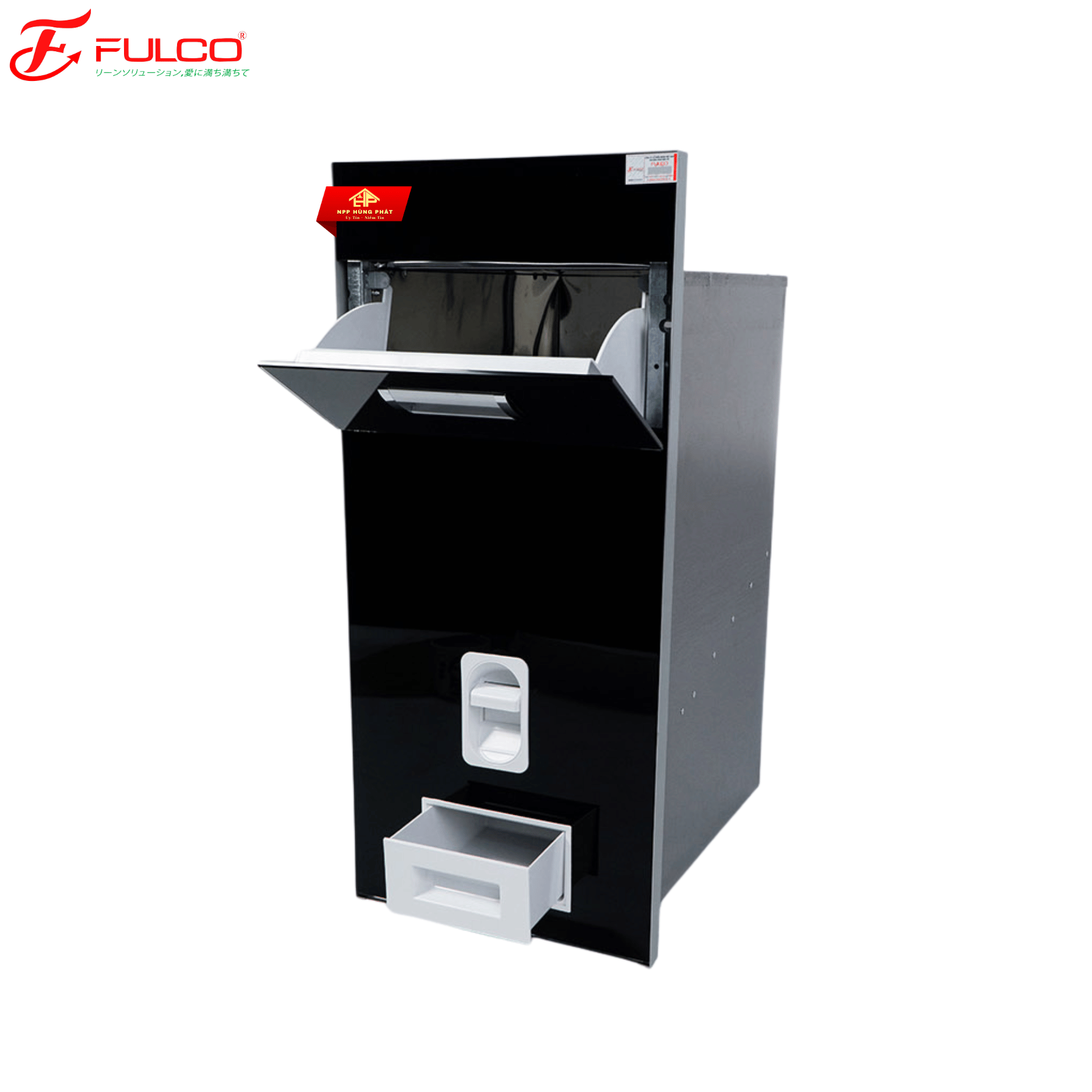Thùng Gạo Mặt Kính Cường Lực FULCO NS104 – Âm Tủ