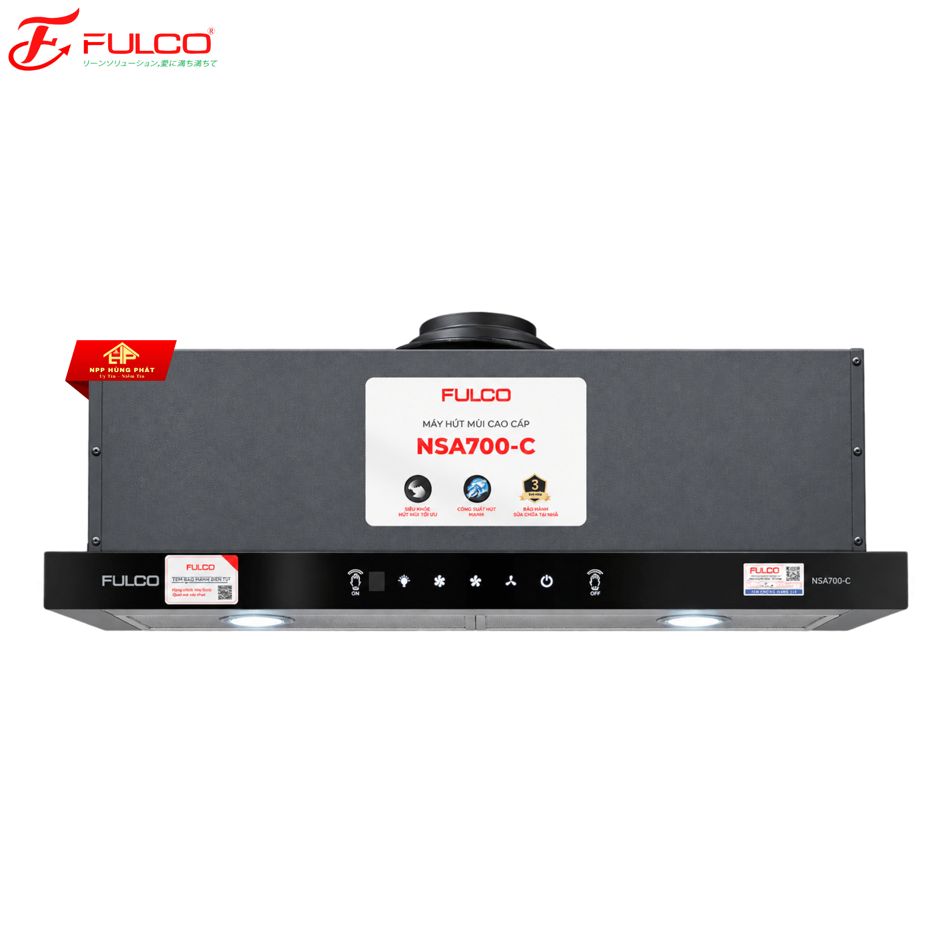 Máy hút mùi âm tủ FULCO NSA700-C
