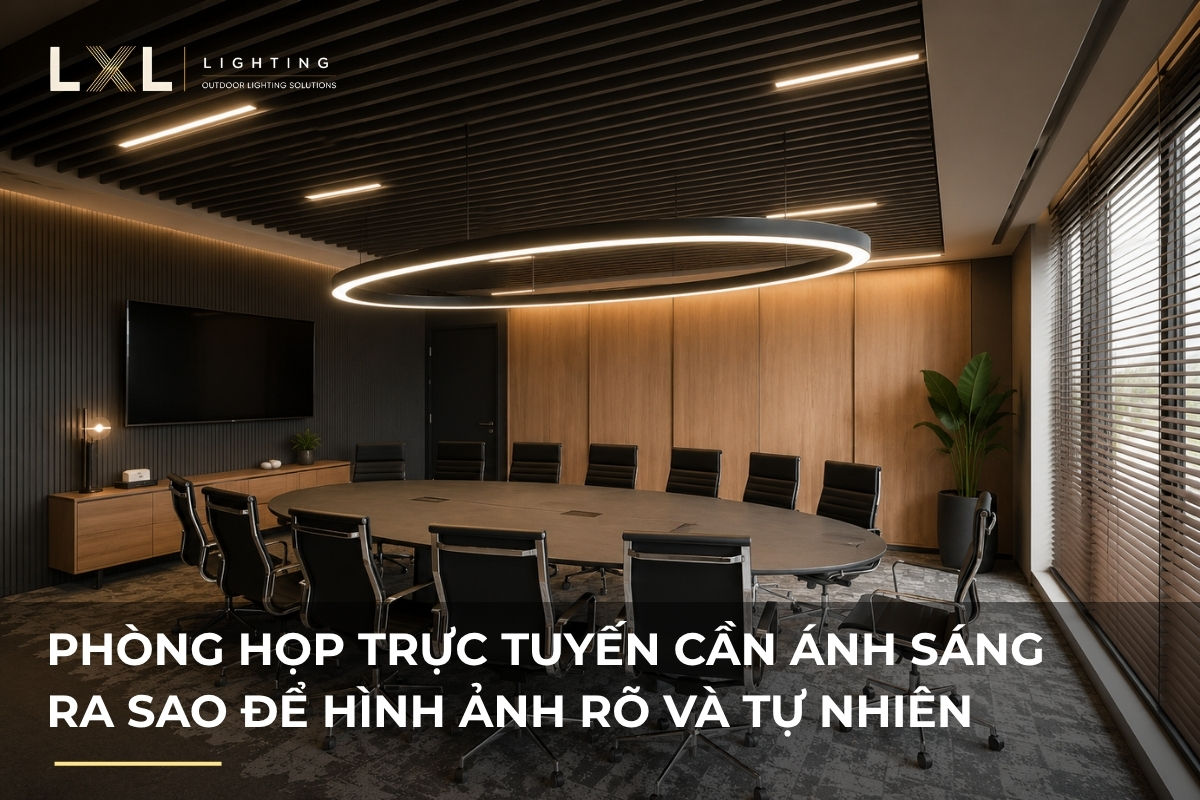 Ánh sáng phòng họp online sao cho đẹp hình? | LXL Lighting