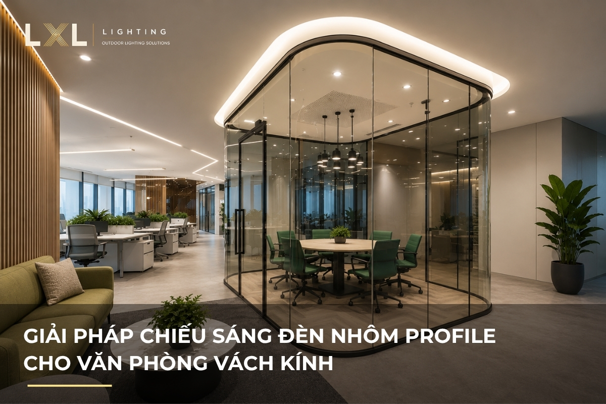 Lắp đèn cạnh vách kính sao cho khỏi phản xạ? | LXL Lighting