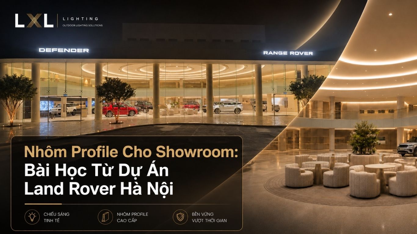 Đèn LED Thanh Nhôm Profile Chiếu Sáng Showroom Cao Cấp