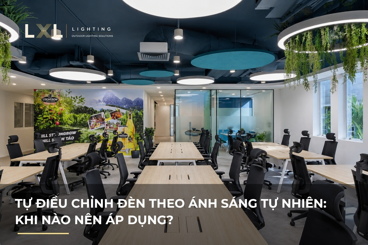 Khi nào nên cho đèn tự giảm theo ánh sáng trời? | LXL Lighting
