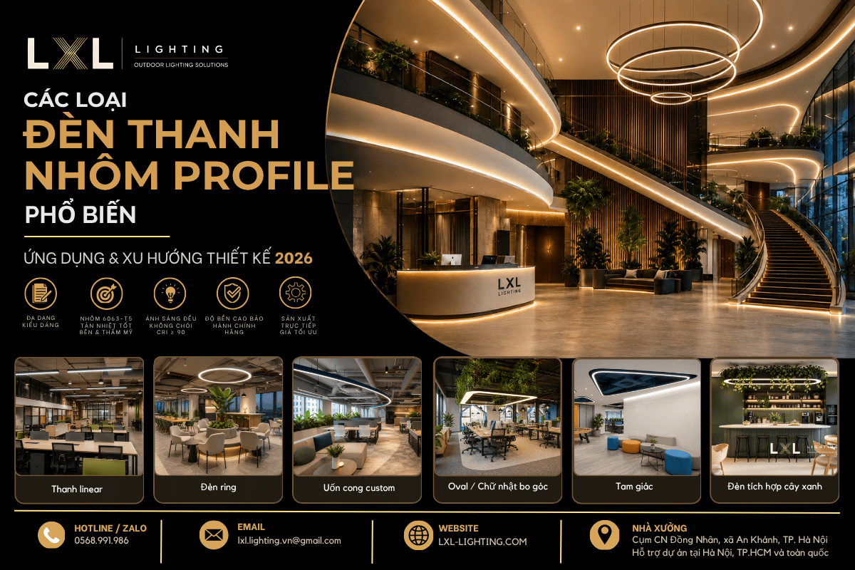 Các Loại Đèn Thanh Nhôm Profile Phổ Biến Trên Thị Trường Hiện Nay