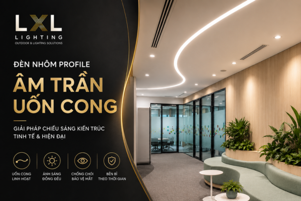 Đèn Âm Trần Uốn Cong Nhôm Profile