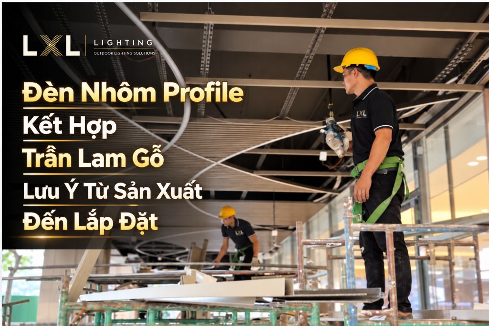 Lưu Ý Khi Lắp Đèn Profile Trần Lam Gỗ