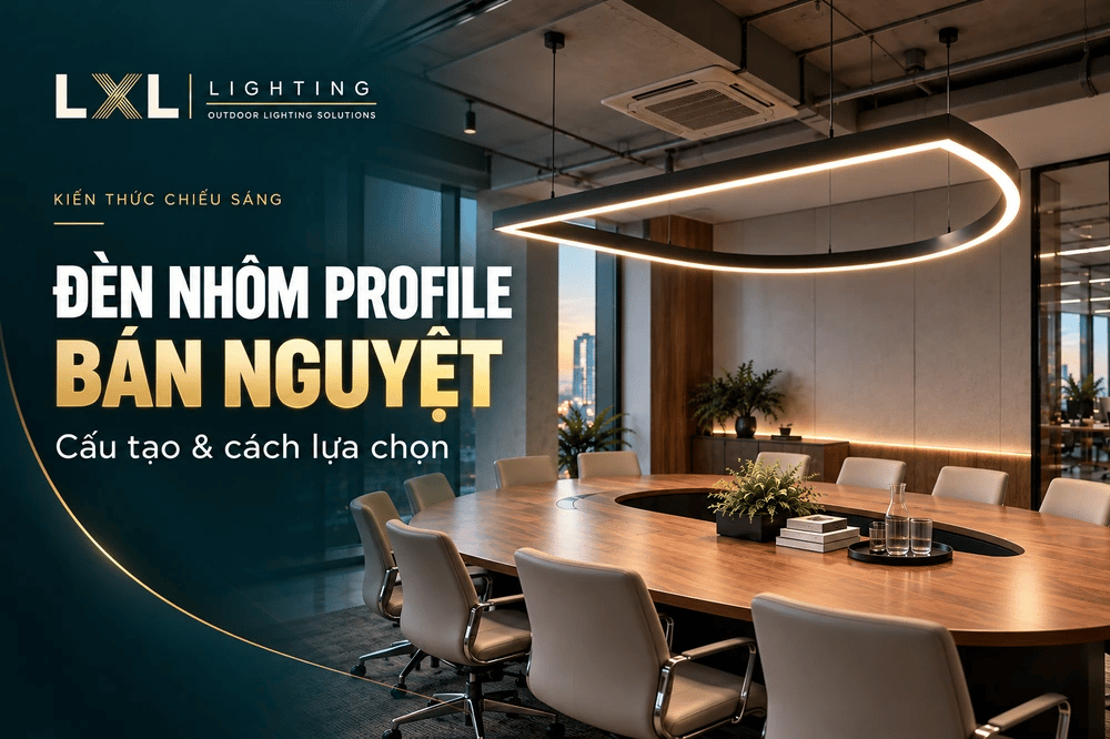 Đèn nhôm profile bán nguyệt: Cấu tạo và cách chọn