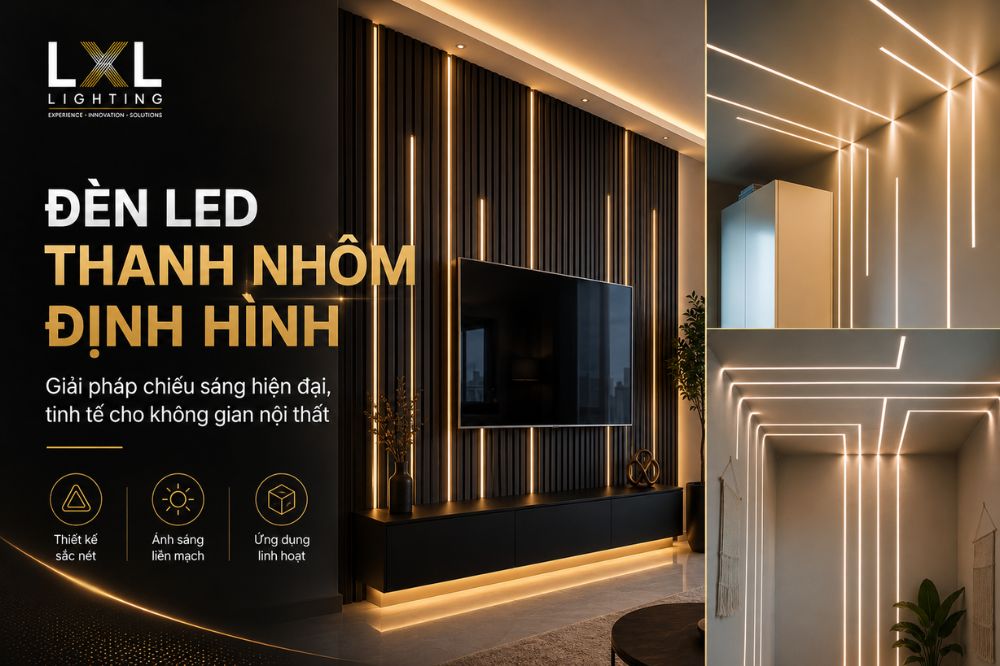 Đèn LED Thanh Nhôm Định Hình Cho Không Gian Hiện Đại, Tinh Tế.