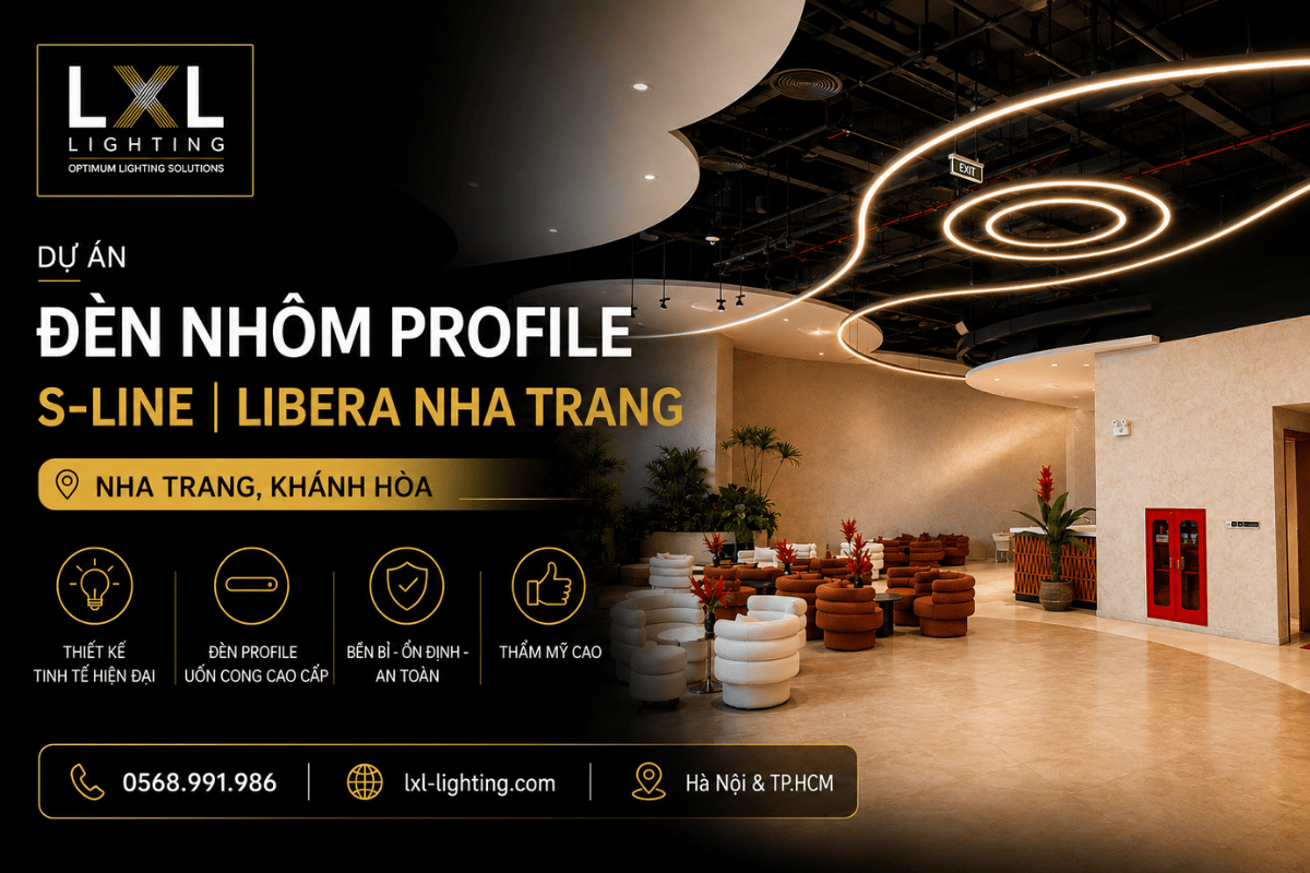 Dự Án Libera Nha Trang — Đèn Nhôm Profile Uốn Cong