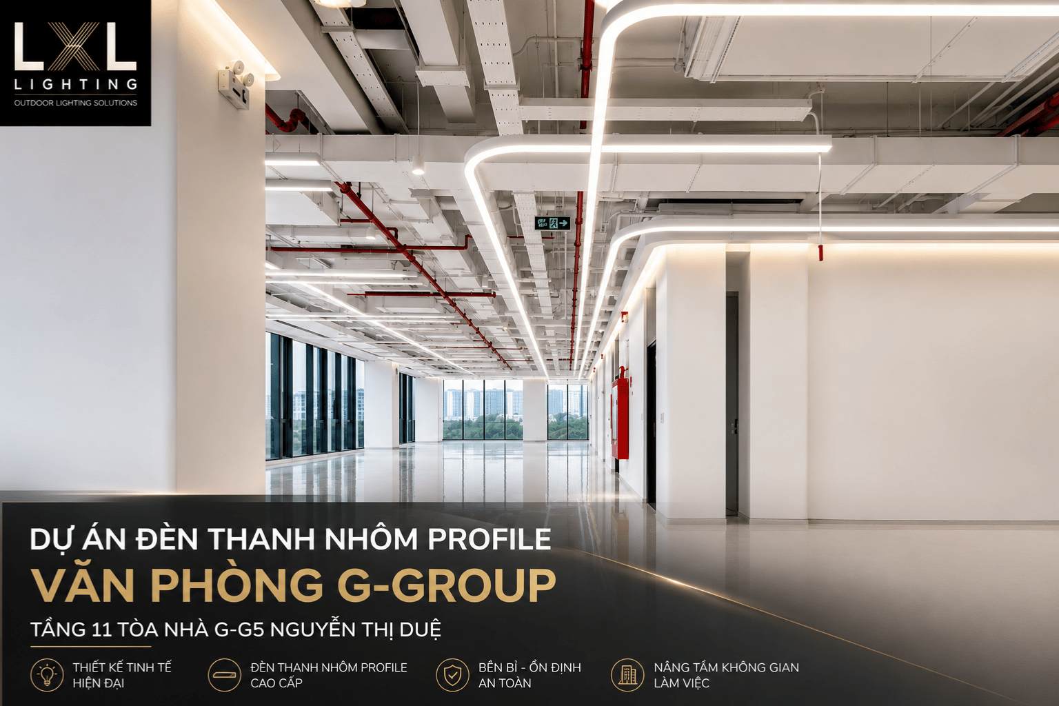 Đèn Thanh Nhôm Profile Văn Phòng G-Group | LXL Lighting