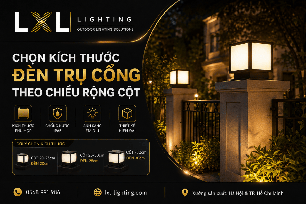 Thiết kế chiếu sáng mặt tiền kết nối với cảnh quan sân vườn