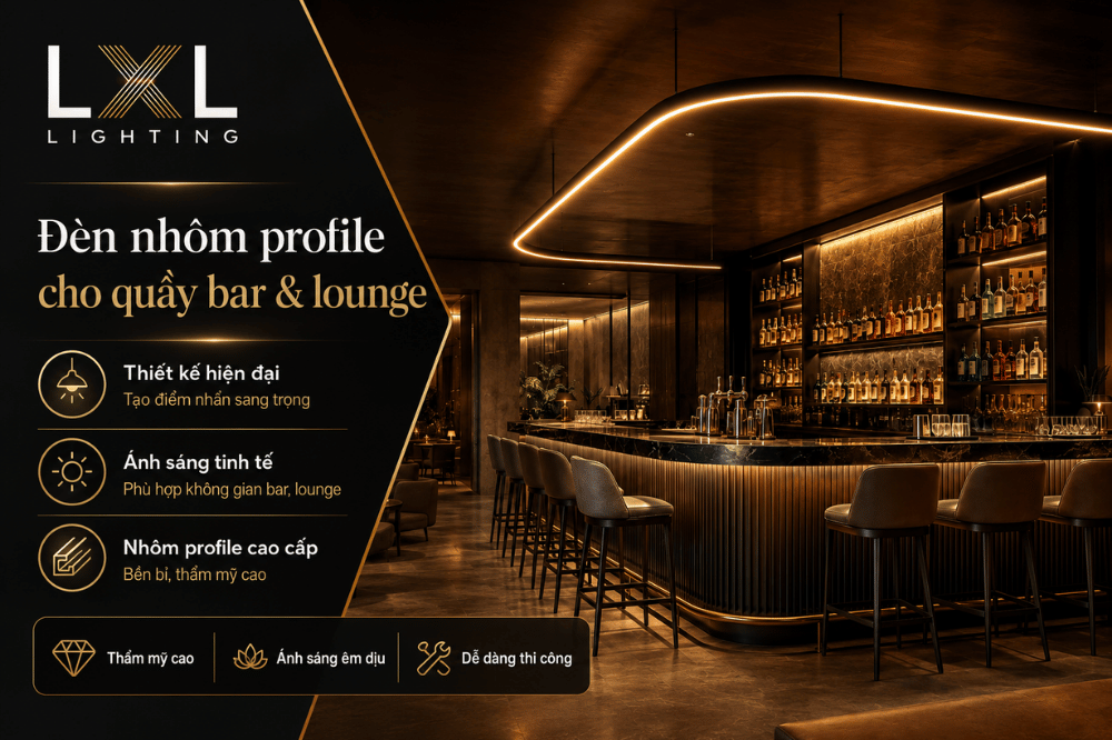 Đèn Nhôm Profile Cho Quầy Bar & Lounge | LXL Lighting