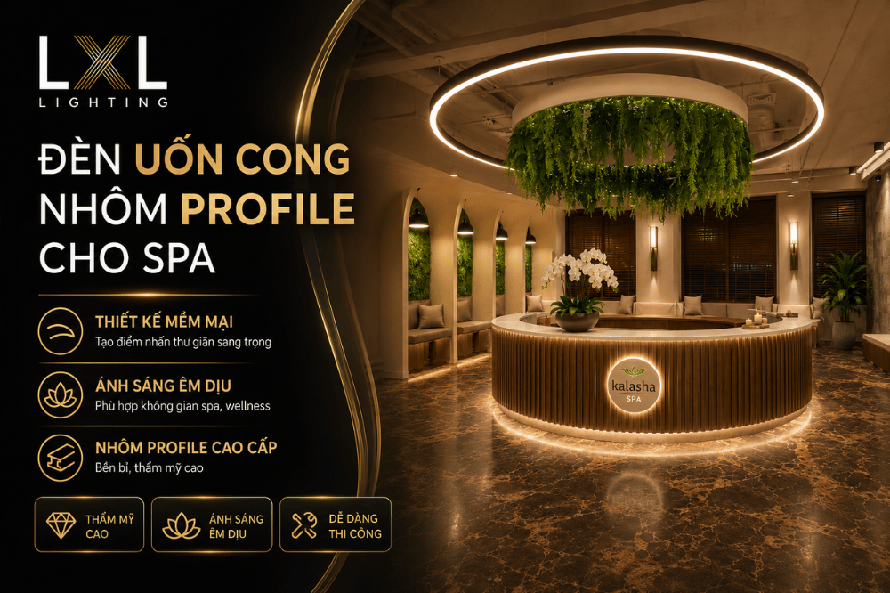 Đèn Nhôm Profile Cho Spa & Wellness | LXL Lighting