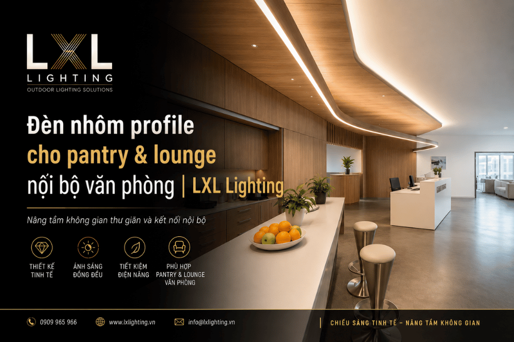Đèn Nhôm Profile Cho Pantry & Lounge Văn Phòng | LXL Lighting