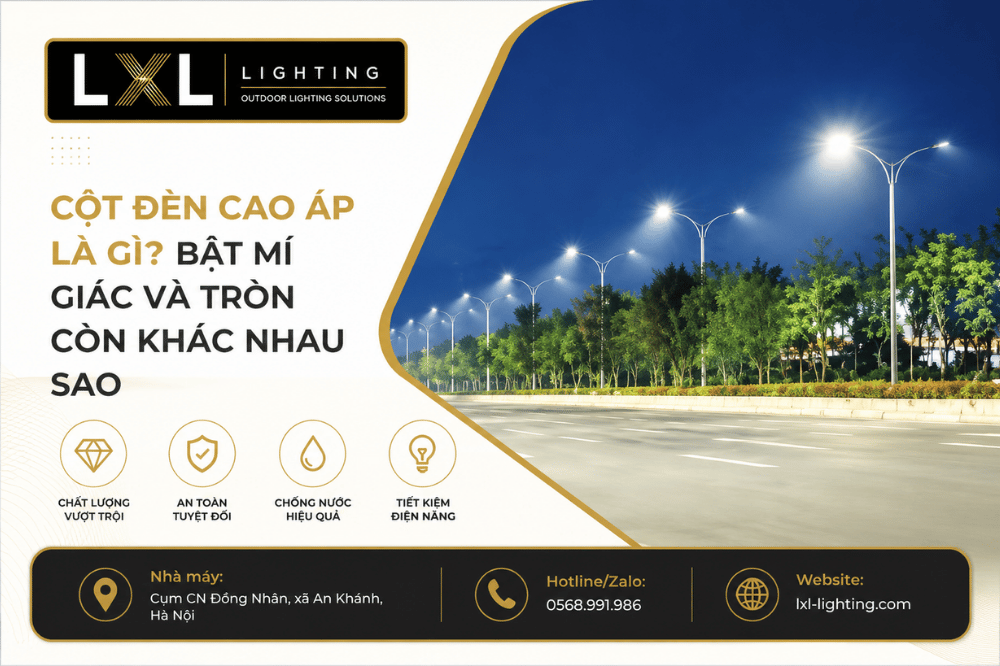 Cột Đèn Cao Áp Là Gì? Bát Giác Và Tròn Côn Khác Nhau Sao