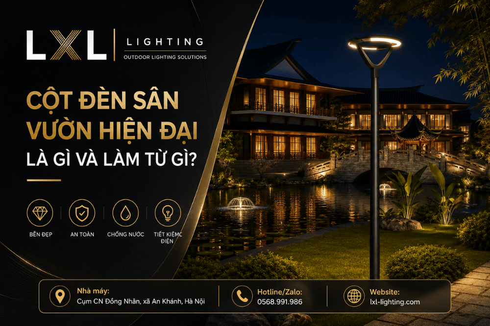 Cột Đèn Sân Vườn Hiện Đại Là Gì Và Làm Từ Gì?