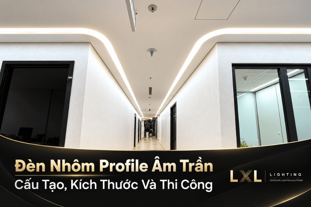 Đèn Nhôm Profile Âm Trần: Cấu Tạo, Kích Thước Và Thi Công
